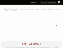 Tablet Screenshot of keystonecrossingapts.net